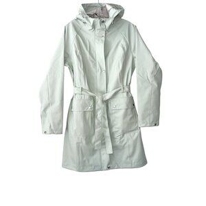 ILSE JACOBSEN Light Weight True Rain Belted Trench Coat- Green Lily- Size 38